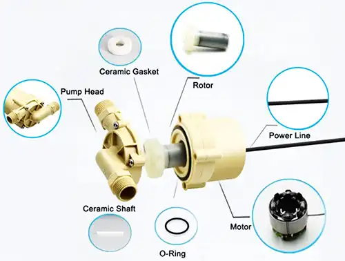 dc brushless water pump structure